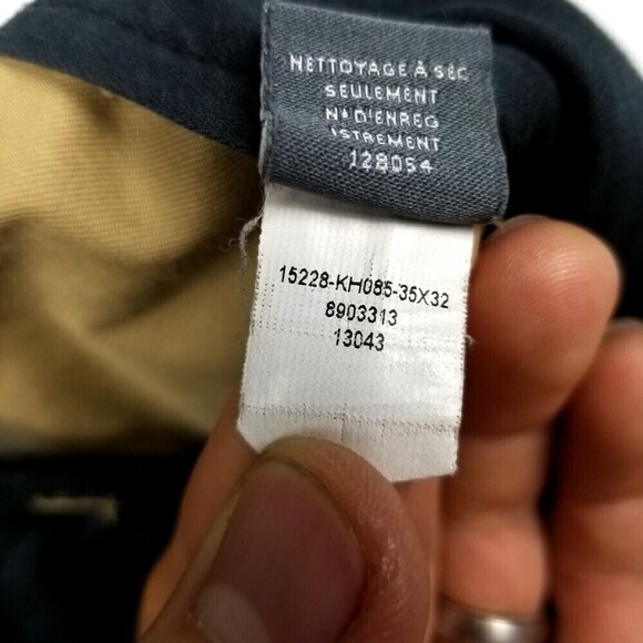 BONOBOS Stretch Washed Straight Leg Casual Chino Pants Mens 35 Khaki Tan - Picture 4 of 7